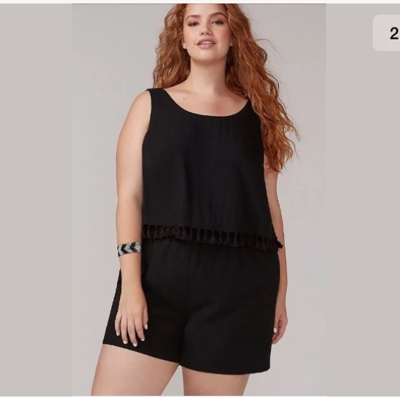 Lane bryant black romper Clearance